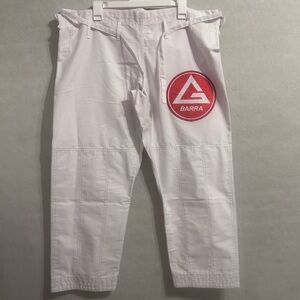 White Martial Arts Pants Gracie Barra Ripstop Brazilian Jiu-Jitsu Gi pants SZ XL